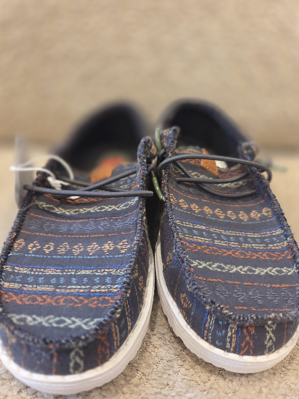 Hey Dude Wally Funky Fall Horizon Charcoal Size YOUTH J2 NWT - Picture 3 of 9